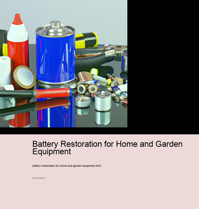 Battery Restoration for Home and Garden Equipment