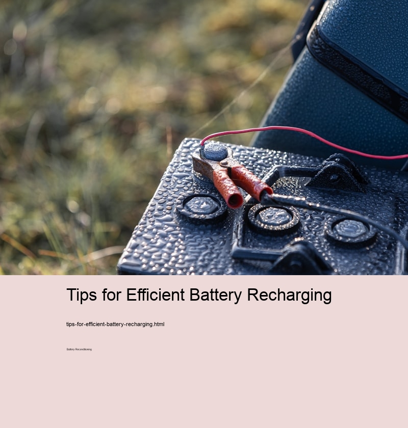 Tips for Efficient Battery Recharging